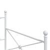 vidaXL Day Bed without Mattress White 100x200 cm Steel