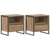 vidaXL Bedside Table 2 pcs Artisan Oak 50 x 39.5 x 50 cm