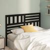 vidaXL Bed Headboard Black 156x4x100 cm Solid Wood Pine