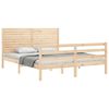 vidaXL Bed Frame without Mattress King Size Solid Wood