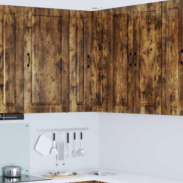 vidaXL Kitchen Cabinet with Storage Kalmar Smoked Oak 57 x 57 x 100 cm