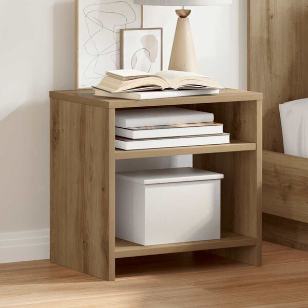 vidaXL Bedside Cabinets 2 pcs Aritisian Oak 40x30x40 cm Engineered Wood