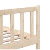 vidaXL Bed Frame without Mattress Solid Wood 200x200 cm (810102+814164)