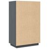 vidaXL Highboard Grey 67x40x108.5 cm Solid Wood Pine