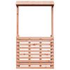 vidaXL Outdoor Bar Table with Roof 112.5x57x195.5 cm Solid Wood
