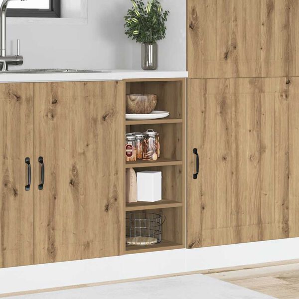 vidaXL Bottom Cabinet Riga Artisan Oak 30x44.5x81.5 cm Engineered Wood