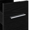 vidaXL Bathroom Furniture Set Wall-mounted Black Oak 22 x 44 x 61.5 cm