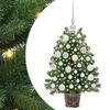 vidaXL Artificial Christmas Tree with 150 LEDs Green 75 cm PE and PVC
