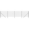 vidaXL Wire Mesh Fence Anthracite 2.2x10 m Galvanised Steel