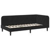 vidaXL Corner Bed Frame with Headboard Black 90 x 200 cm Velvet