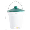 vidaXL Poultry Drinker with Nipples 12 L