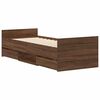 vidaXL Bed Frame without Mattress Brown Oak 90x190 cm Single