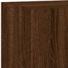 vidaXL 5 Piece TV Wall Units with LED Brown Oak Engineered Wood