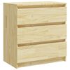 vidaXL Bedside Cabinet | Natural wood color | Solid pinewood | Medium