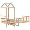 vidaXL Day Bed with Roof without Mattress 80x200 cm Solid Wood
