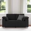 vidaXL Sofa Black 160 x 77 x 82 cm Fabric