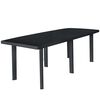 vidaXL Garden Table | Anthracite | Plastic | 216x90x72 cm | Lightweight