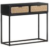 vidaXL Console Table 90x35x76 cm Solid Mango Wood