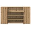 vidaXL Reception Desk Artisan Oak 180x50x103.5 cm Engineered Wood