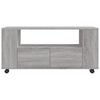 vidaXL TV Cabinet Grey Sonoma 102x34.5x43 cm Engineered Wood