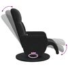 vidaXL Massage Recliner Chair Black 91 x 71 x 105.5 cm Velvet