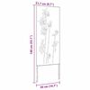 vidaXL Garden Privacy Screen Silver 50 x 140 cm Galvanised steel