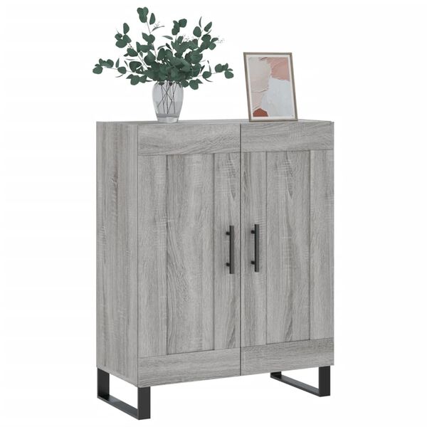 vidaXL Sideboard Grey Sonoma 69.5x34x90 cm Engineered Wood