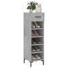 vidaXL Shoe Cabinet Concrete Grey 30x35x105 cm Engineered Wood