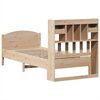 vidaXL Bookcase Bed without Mattress 75x190 cm Small Single Solid Wood Pine