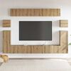 vidaXL TV Units Wall-mounted 4 pcs Artisan Oak Engineered wood