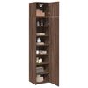 vidaXL Slim Storage Cabinet Brown Oak 45x42.5x225 cm Engineered Wood