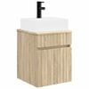 vidaXL Wall-mounted Sink Vanity Sonoma Oak 39 x 41 x 62.5 cm