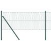 vidaXL Hexagon Fence Green 0.6 x 50 m Steel