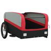vidaXL Bike Trailer Black and Red 45 kg Iron