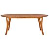 vidaXL 7 Piece Garden Dining Set Brown