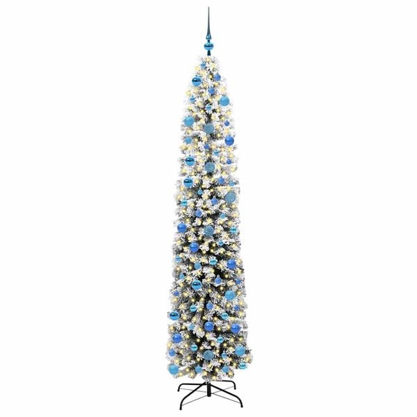 vidaXL Artificial Christmas Tree with 300 LEDs with Stand Green 240 cm