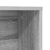 vidaXL Desk with Shelf Grey Sonoma 91 x 50 x 149 cm Engineered Wood