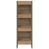 vidaXL Book Cabinet Artisian Oak 40 x 30 x 121 cm Engineered Wood