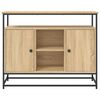 vidaXL Sideboard Sonoma Oak 100x35x80 cm Engineered Wood