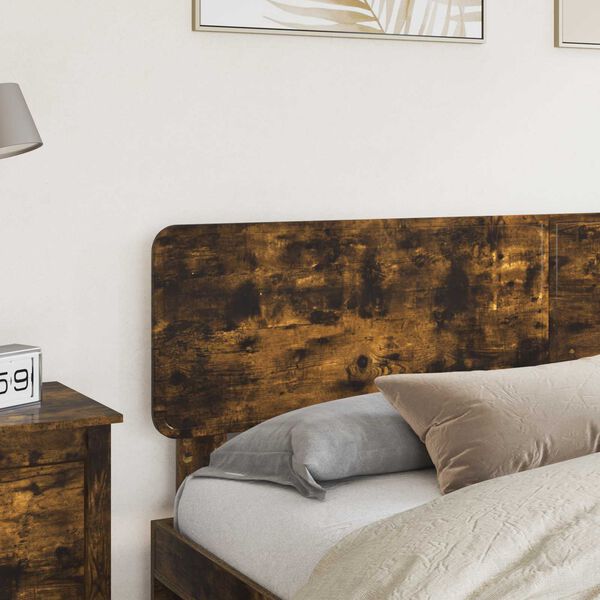 vidaXL Headboard Smoked Oak 200 cm Engineered wood