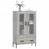vidaXL Highboard Grey Sonoma 69.5x31x115 cm Engineered Wood