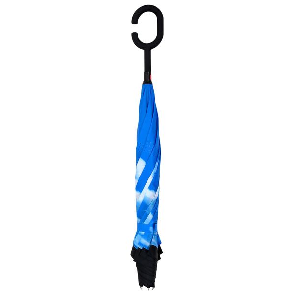 vidaXL Umbrella C-handle Black 108 cm