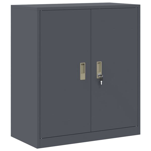 vidaXL Storage Cabinet Anthracite 80 x 40 x 90 cm Steel