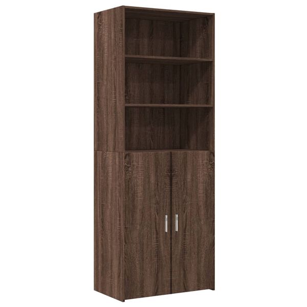 vidaXL Highboard Brown Oak 70x42.5x185 cm Engineered Wood