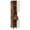 vidaXL Bathroom Cabinet with Drawer Smoked Oak 31.5 x 33 x 190 cm