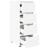 vidaXL Storage Cabinet White 40 x 48 x 105 cm Engineered Wood