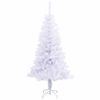 vidaXL Artificial Christmas Tree with Stand White 120 cm PVC and Steel