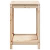 vidaXL Potting Table with Shelf 82.5x50x75 cm Solid Wood Pine