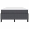 vidaXL Bed Frame with Mattress Dark Grey 120 x 190 cm Fabric
