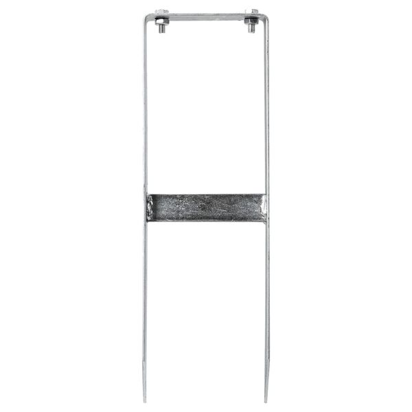 vidaXL Fence Ground Spikes 2 pcs for WPC Fence Steel 40 cm